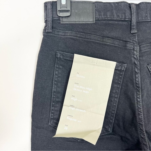 Everlane The Way-High Skinny Jean in Ash Black Size 28 Regular NWT - Picture 7 of 13